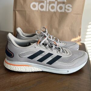 Adidas Men's Gray and Black Athletic Shoes